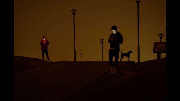 說明: Macintosh HD:Users:chendong:Desktop:張乾琦 工作坊:工作坊:官方作品:中文圖說:不存在的戰(zhàn)爭:1. 張乾琦，“不存在的戰(zhàn)爭”視頻截圖，2017.jpg